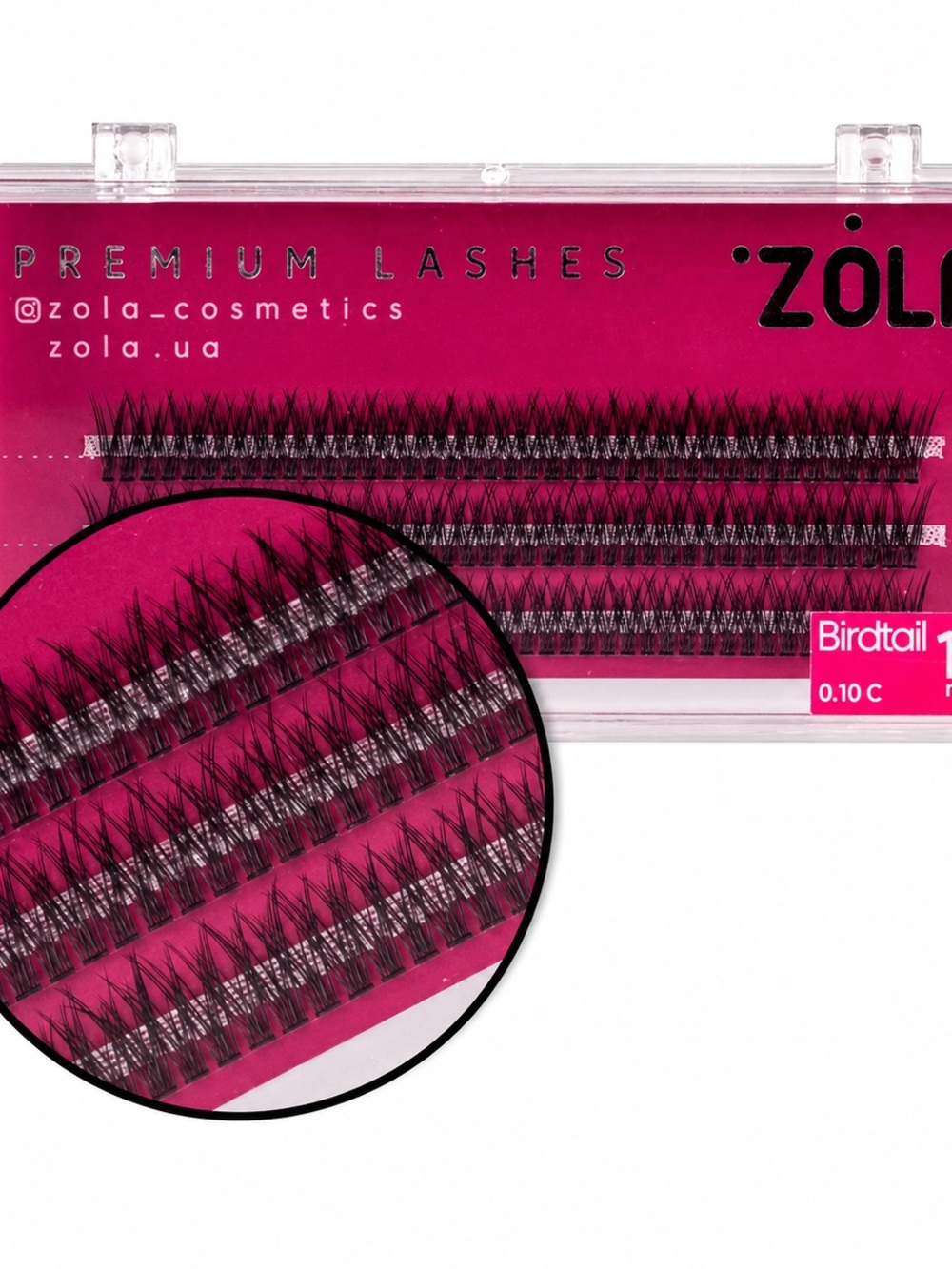 ZOLA Premium Birdtail Lashes 8–13mm 0.10 C – Set of 10 Boxes